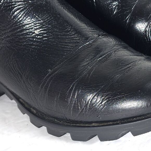 Sorel Women’s Emilie II US 8,5 Black Patent Leather Side Zip Ankle Boots Booties - Picture 15 of 15